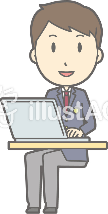 男子高冬a-PC笑顔-全身 男子高冬a-PC笑顔-全身のイラスト