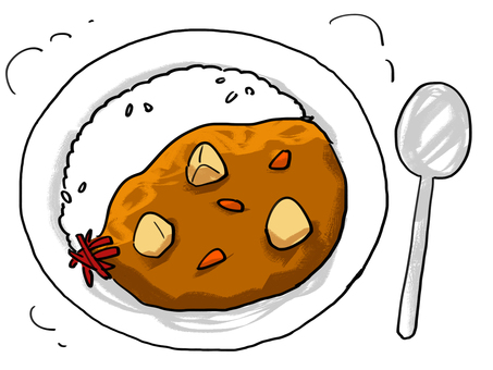 カレーライス シルエット イラストの無料ダウンロードサイト シルエットac