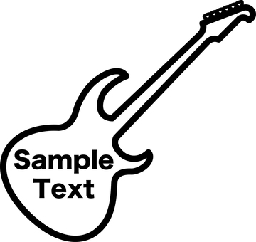 Guitar frame decorative frame Guitar frame decorative frame