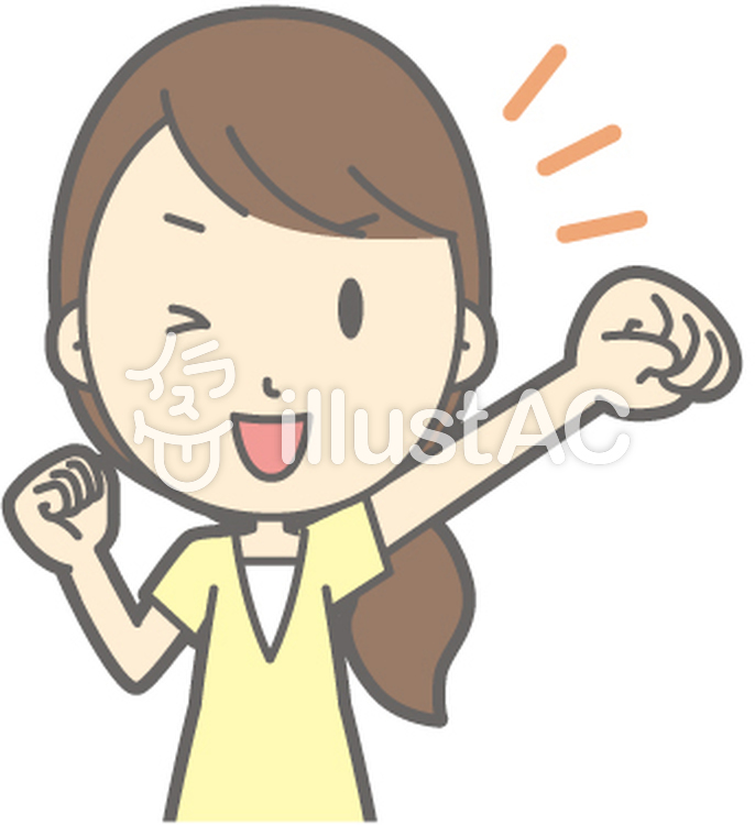 女性半ズボン-応援-バスト 女性半ズボン-応援-バストのイラスト