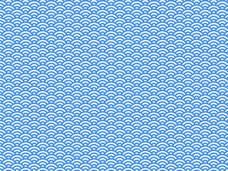 免费的剪贴画:青海波 模式 背景图案 无缝 波 - 138476 |illustac