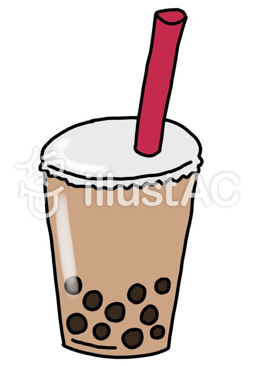 動物の壁紙 ぜいたくタピオカミルクティー イラスト