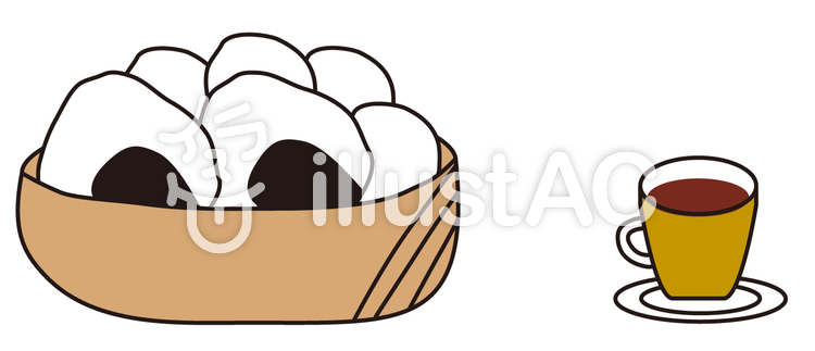 おむすび弁当コーヒー付 おむすび弁当コーヒー付のイラスト
