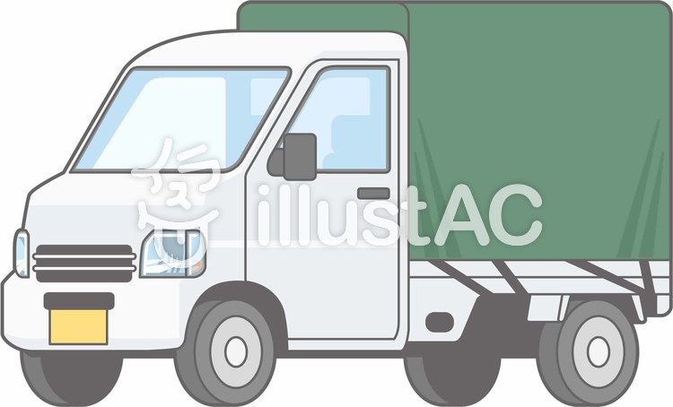 車01-軽トラ3-単品-全身 車01-軽トラ3-単品-全身のイラスト