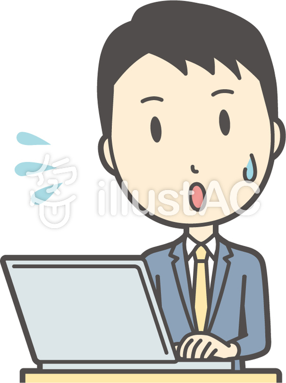 スーツ男性ネイビー-007-バスト スーツ男性ネイビー-007-バストのイラスト