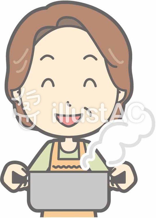 中年主婦a-鍋-バスト 中年主婦a-鍋-バストのイラスト
