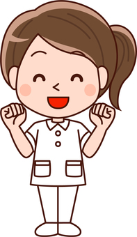 照片素材(图片): 护士做胆量构成带著微笑