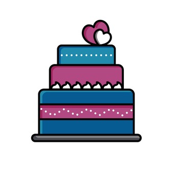 ウェディングケーキ シルエット イラストの無料ダウンロードサイト シルエットac