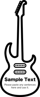 Guitar frame decorative frame Guitar frame decorative frame