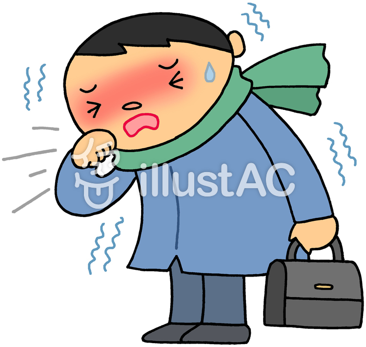 風邪・インフルエンザに注意.5 風邪・インフルエンザに注意.5のイラスト