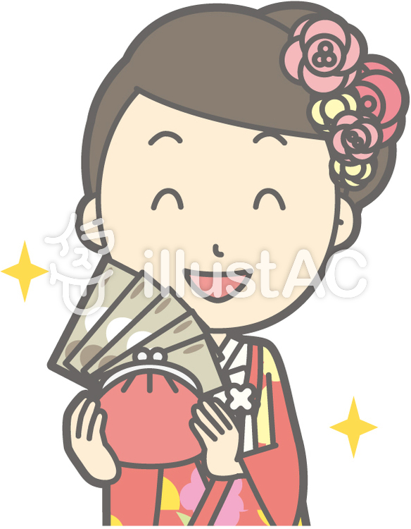色打掛-お金持ち-バスト 色打掛-お金持ち-バストのイラスト