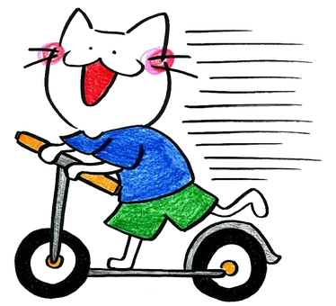 キックボード シルエット イラストの無料ダウンロードサイト シルエットac