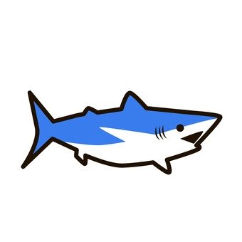 サメ シルエット イラストの無料ダウンロードサイト シルエットac