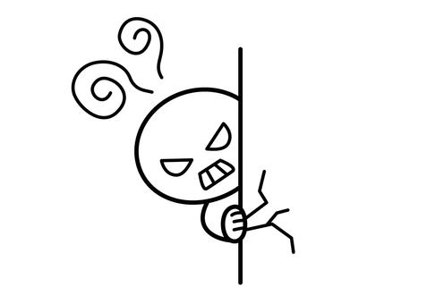 stick figures - hiding behind the walls get angry