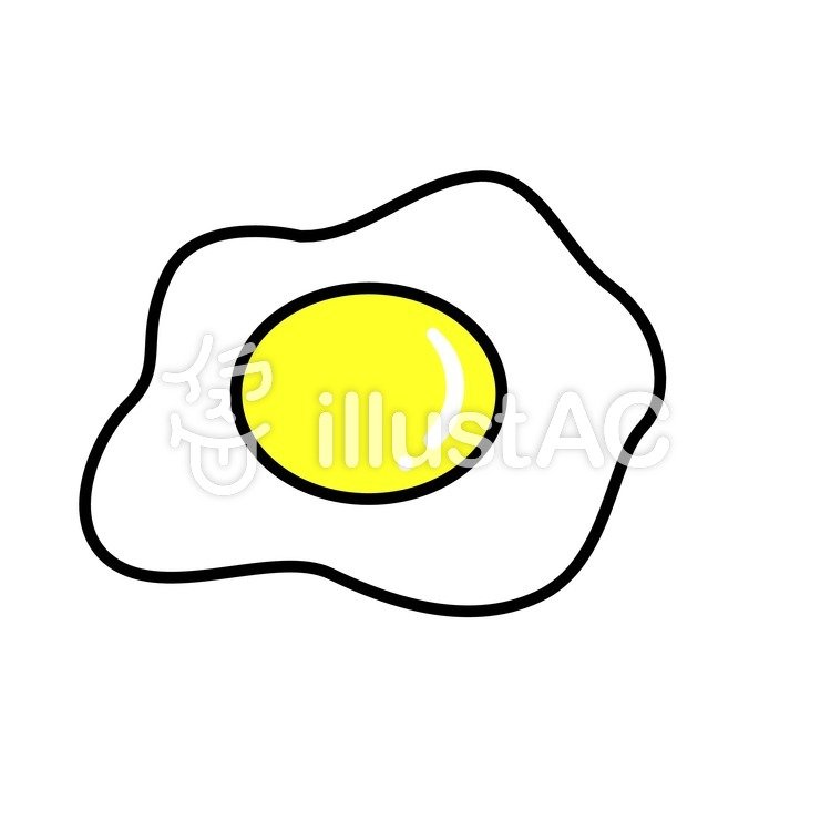 目玉焼きイラスト No 4481 無料イラストなら イラストac