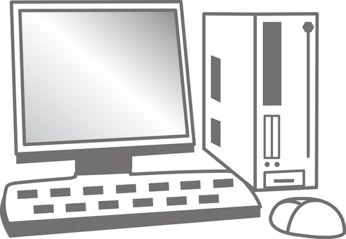 免费插图素材台式电脑电脑