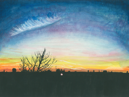 免费的剪贴画:框架 水彩 城市景观 家 手绘 - 931976 |illustac