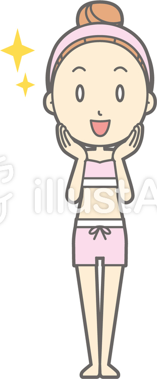 女性下着a-感激-全身 女性下着a-感激-全身のイラスト