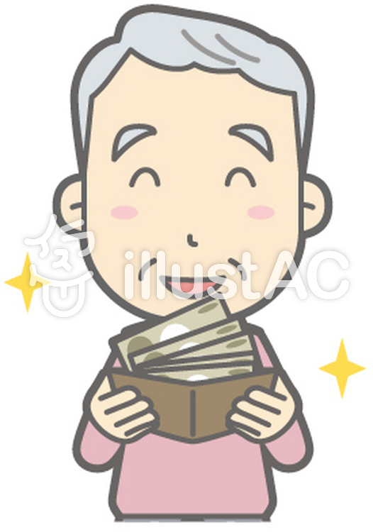 老人男性C-お金持ち-バスト 老人男性C-お金持ち-バストのイラスト