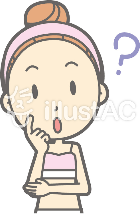 女性下着a-はてな-バスト 女性下着a-はてな-バストのイラスト