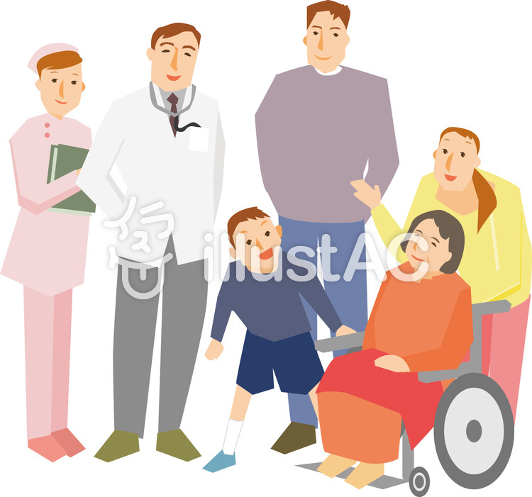 病院シーン全員集合 病院シーン全員集合のイラスト