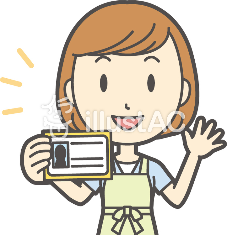 エプロン若者ボブ-264-バスト エプロン若者ボブ-264-バストのイラスト