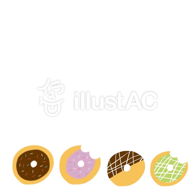 ドーナツ イラスト かわいい
