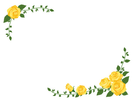 Yellow Rose Diagonal Frame Border 01 Free Cliparts Yellow Rose Diagonal Frame Border