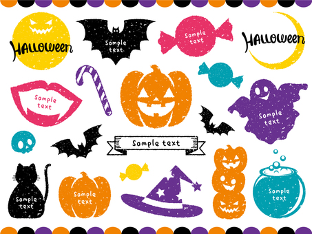 halloween stamp frame 01