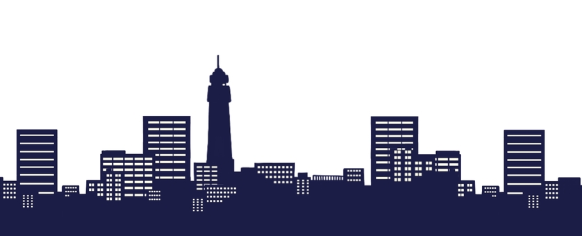 夜景 シルエット イラストの無料ダウンロードサイト シルエットac
