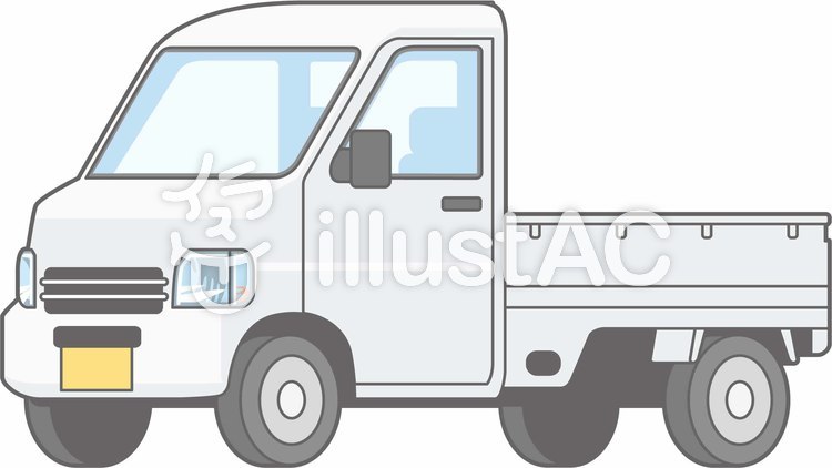 車01-軽トラ1-単品-全身 車01-軽トラ1-単品-全身のイラスト