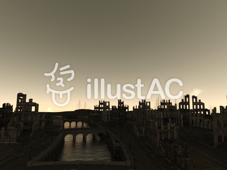 天空の廃墟の街 天空の廃墟の街のイラスト
