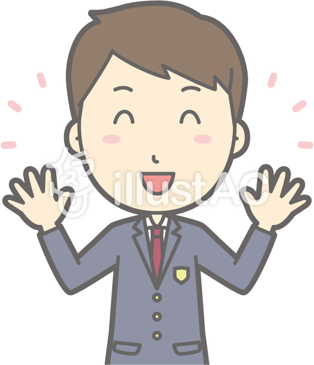 男子高冬a-ニコニコ-バスト 男子高冬a-ニコニコ-バストのイラスト
