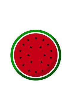 照片素材(图片): 西瓜横切面材料