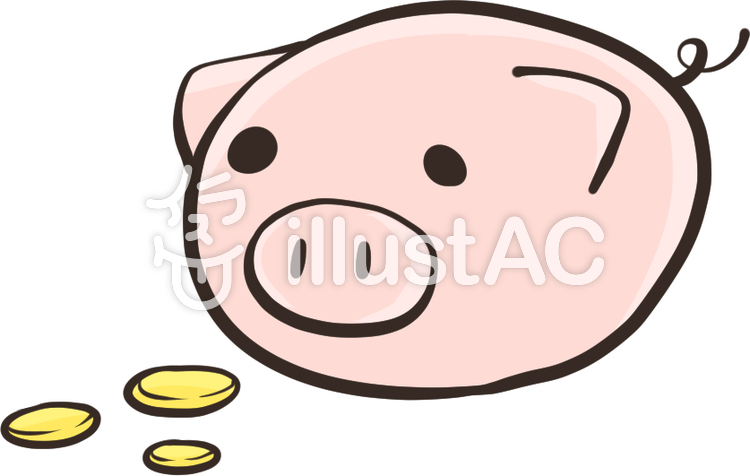 豚の貯金箱 豚の貯金箱のイラスト