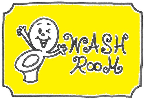 トイレ使用中 washroomイラスト No 450382／無料イラストなら「イラストAC」