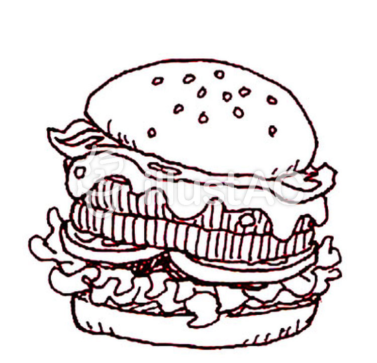 ハンバーガーイラスト No 401916 無料イラストなら イラストac