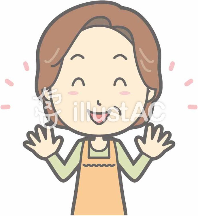 中年主婦a-ニコニコ-バスト 中年主婦a-ニコニコ-バストのイラスト