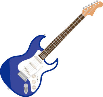 Electric guitar blue Electric guitar blue