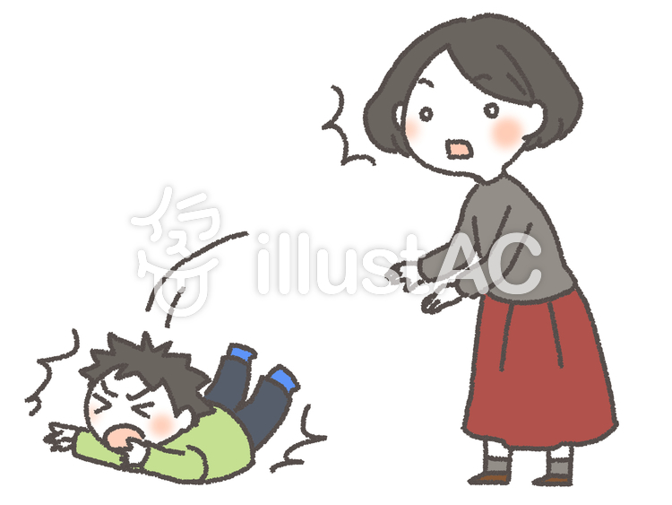 転んだ子供イラスト No 無料イラストなら イラストac