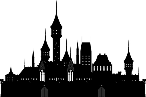 砦 シルエット イラストの無料ダウンロードサイト シルエットac