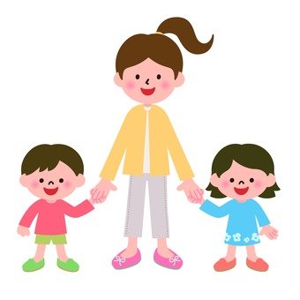 照片素材(图片): 日本 母亲 亲子 宝宝 房间