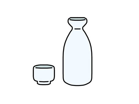 日本酒 シルエット イラストの無料ダウンロードサイト シルエットac