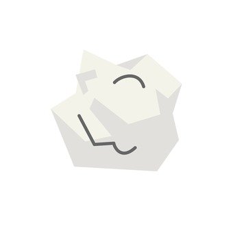 紙くず シルエット イラストの無料ダウンロードサイト シルエットac