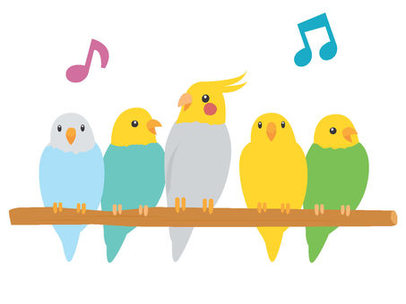 インコ シルエット イラストの無料ダウンロードサイト シルエットac