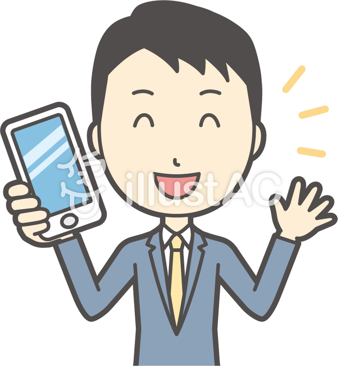 スーツ男性ネイビー-066-バスト スーツ男性ネイビー-066-バストのイラスト