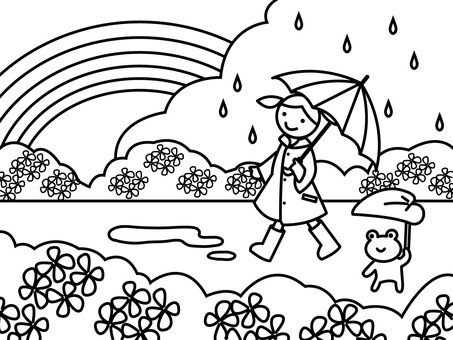 新着6 月 塗り絵 イラスト - ページを着色するだけ