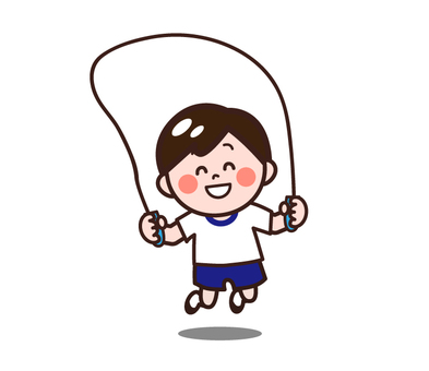 照片素材(图片): 儿童跳绳的脚