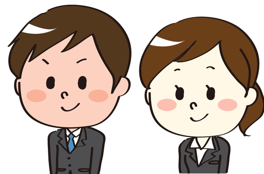 new employees man and woman