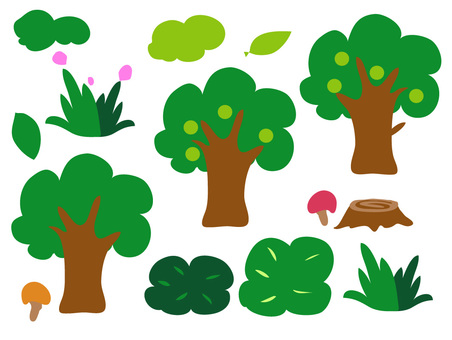 material of tree and forest